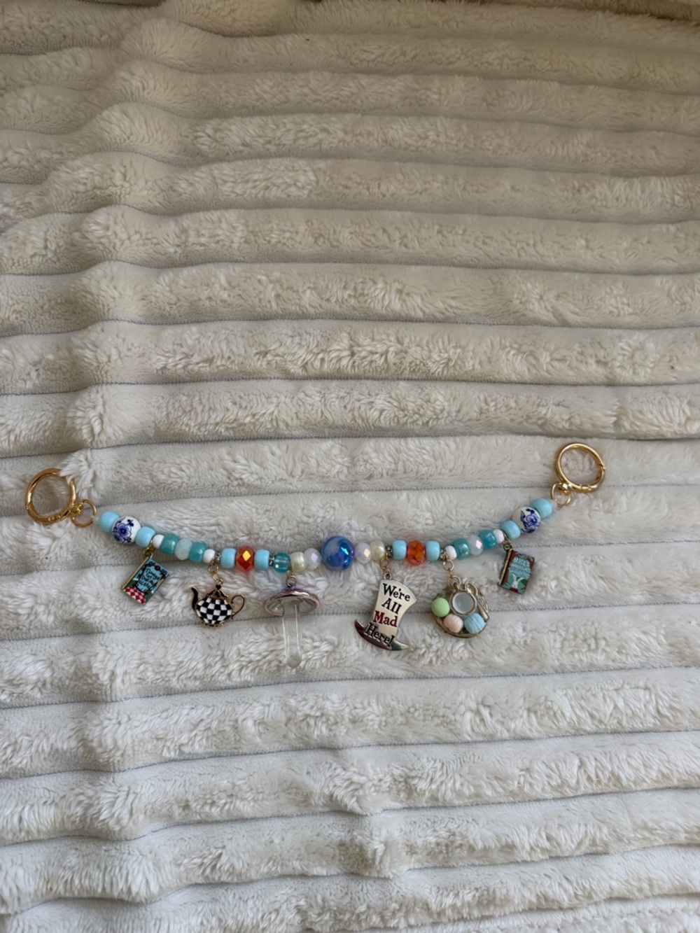 Alice in Wonderland Bag Charm - Handmade!
